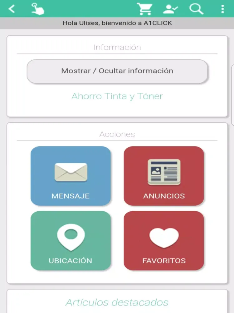 A 1 Click Huesca iPad  Ekran Görüntüleri