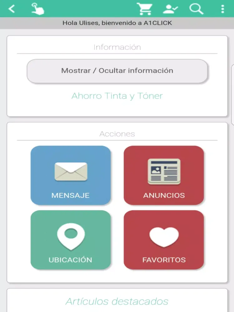 Zrzuty ekranu A 1 Click Monzón iPad 