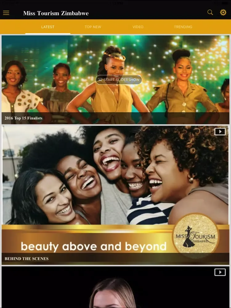 Miss Tourism Zimbabwe iPad  स्क्रीनशॉट