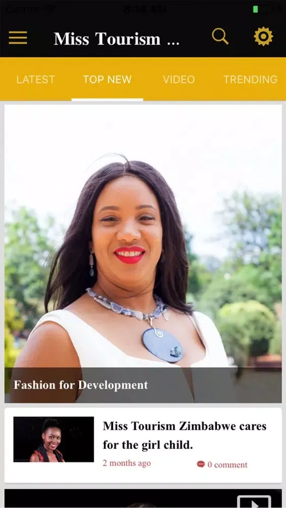 Miss Tourism Zimbabwe स्क्रीनशॉट