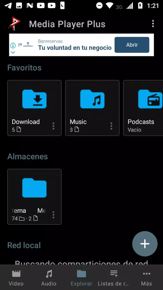 Tangkapan layar Media Player Plus