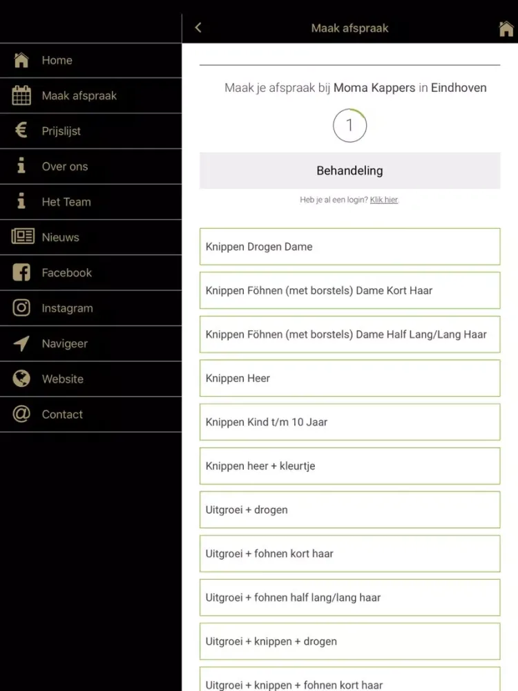 Ảnh chụp màn hình của moma kappers iPad 