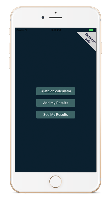 SBR Triathlon Calculator Screenshots