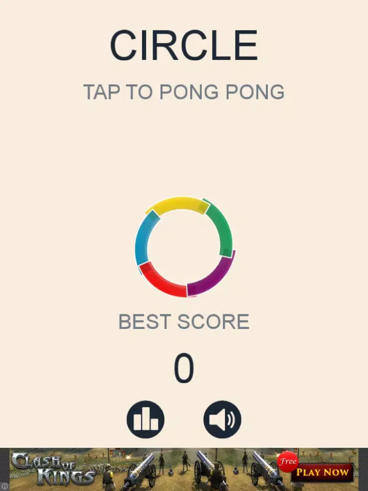 Tangkapan layar Circle Pong Pong iPad 
