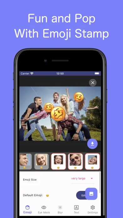 Sticker on Face - Emoji Magic स्क्रीनशॉट