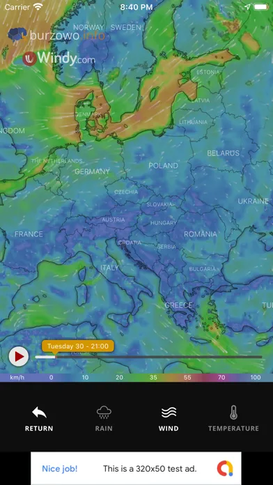 Burzowo.info - lightning map 스크린샷