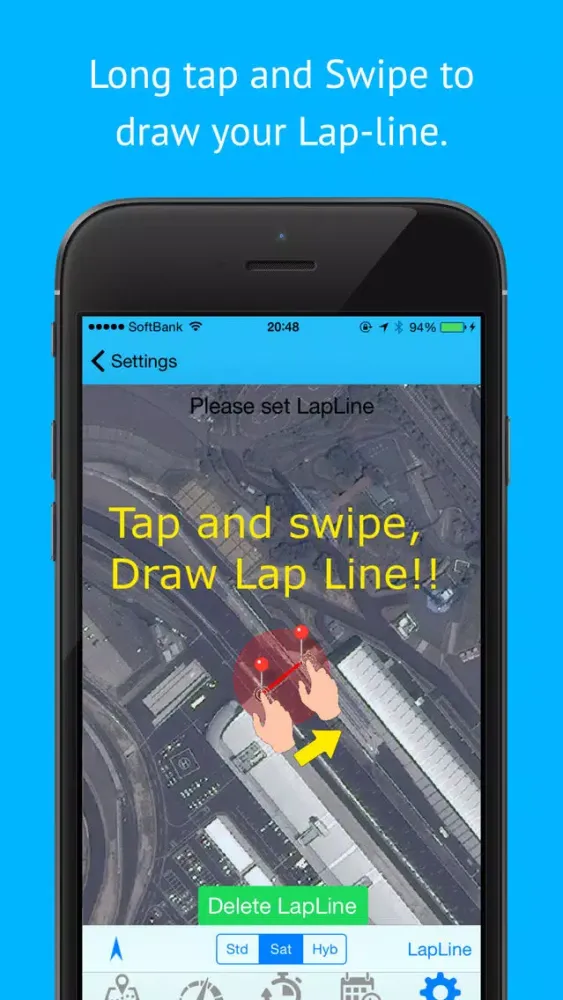 Captures d'écran de AutoLap - Simplest Automatic Lap Count Recorder for cycling and jogging