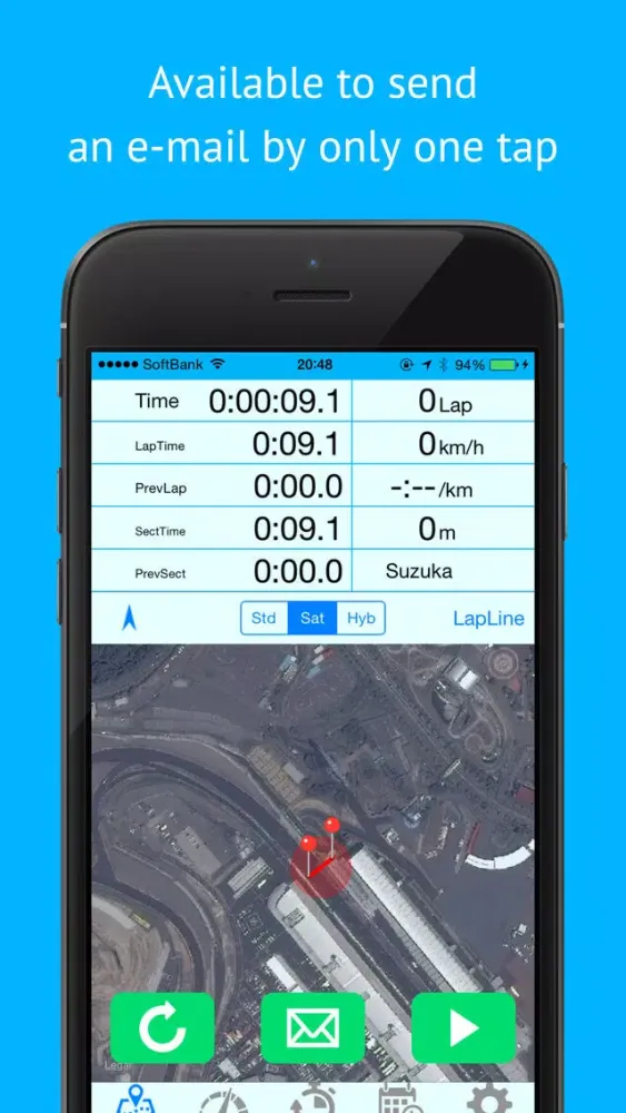 Captures d'écran de AutoLap - Simplest Automatic Lap Count Recorder for cycling and jogging