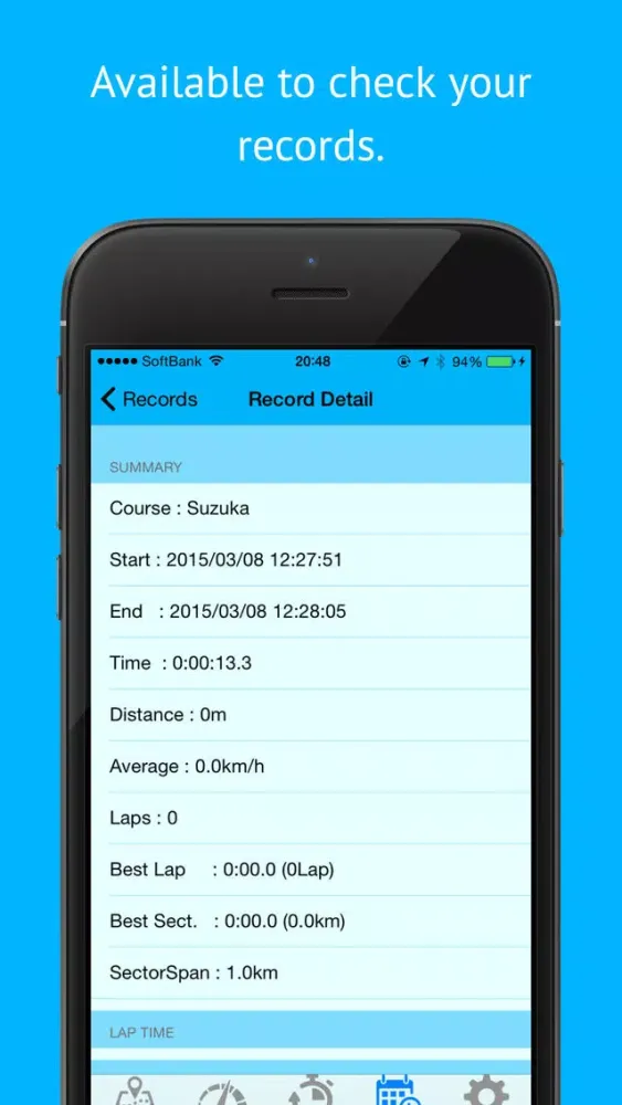 Captures d'écran de AutoLap - Simplest Automatic Lap Count Recorder for cycling and jogging