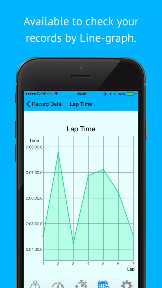 Captures d'écran de AutoLap - Simplest Automatic Lap Count Recorder for cycling and jogging