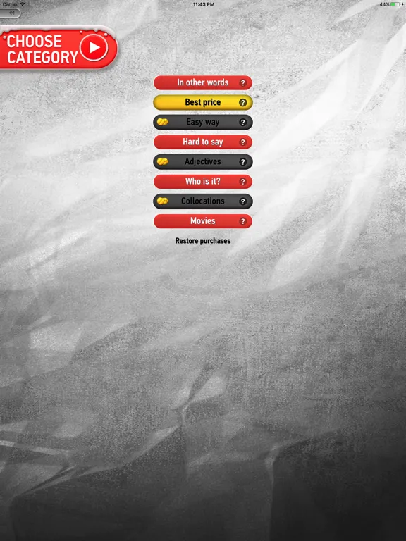 Alias party iPad  スクリーンショット
