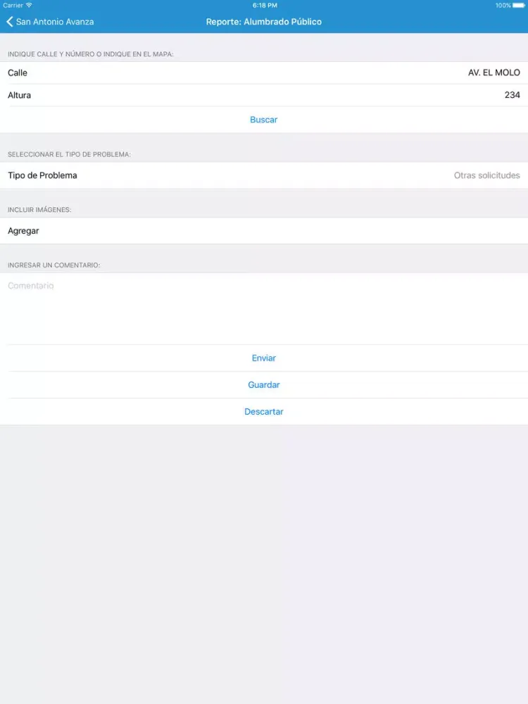 Zrzuty ekranu San Antonio iPad 