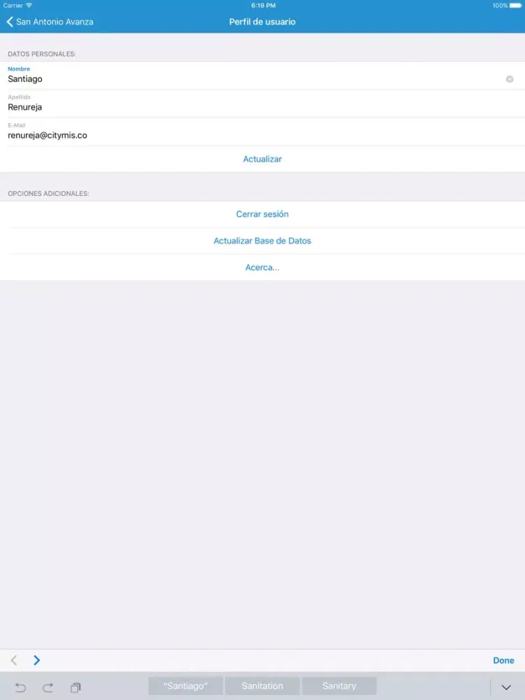 Zrzuty ekranu San Antonio iPad 