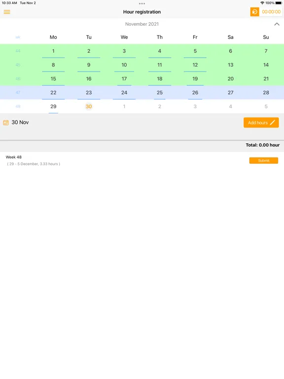 Capturas de tela do ClockWise (english version) iPad 