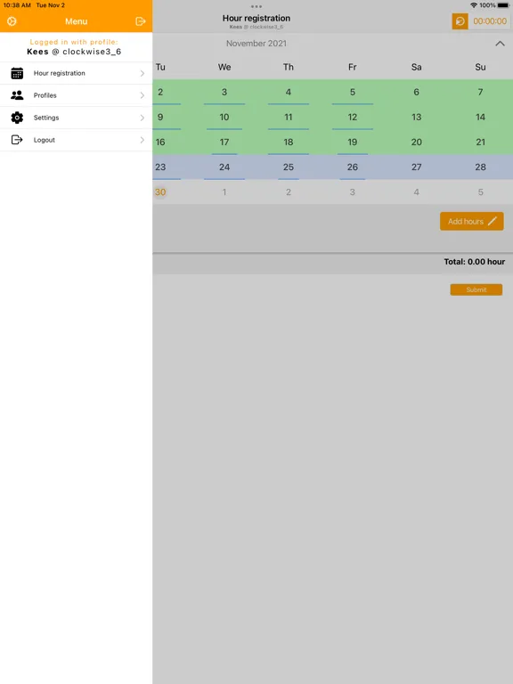 Capturas de tela do ClockWise (english version) iPad 