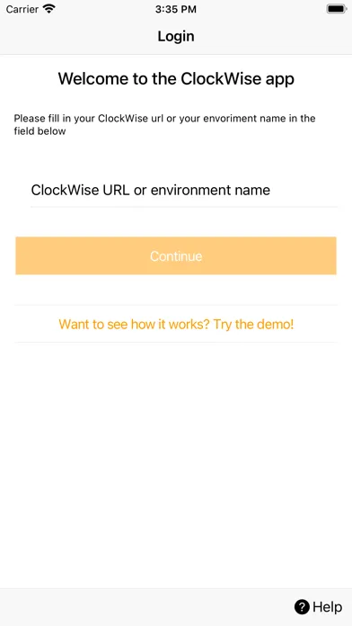 Capturas de tela do ClockWise (english version)