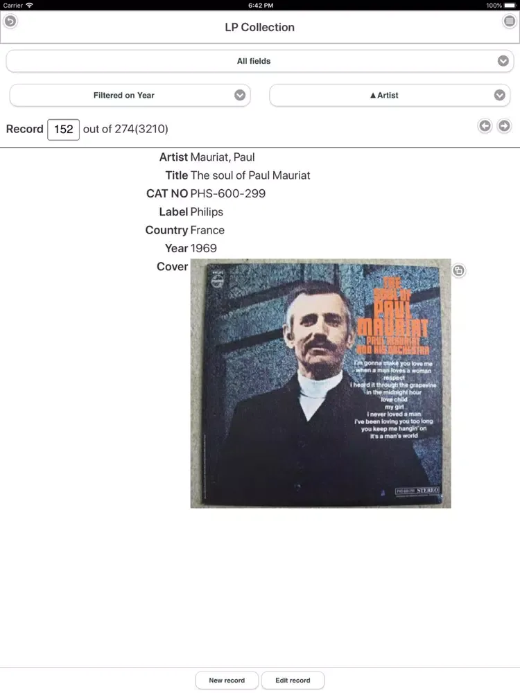 Field Database (FDB) iPad  Screenshots