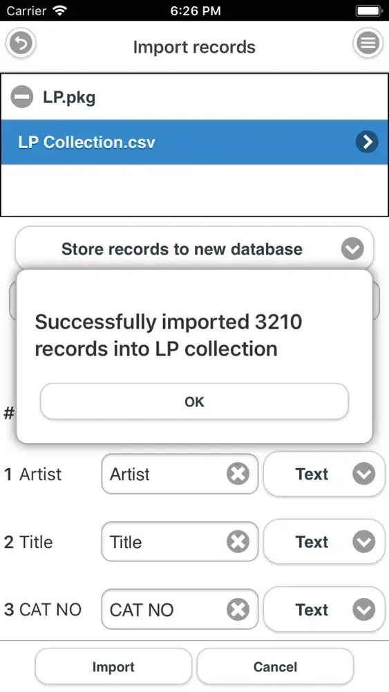 Field Database (FDB) Screenshots
