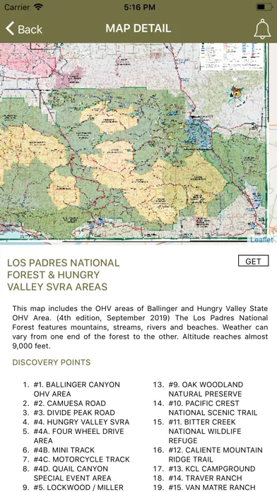 OHV Trail Map California Screenshots
