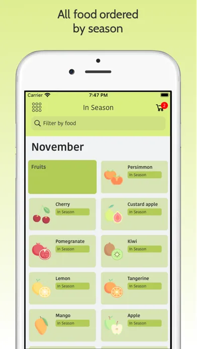 Food in Season应用截图