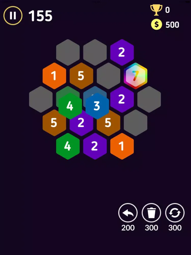Hexa7 - hexa block puzzle iPad 应用截图