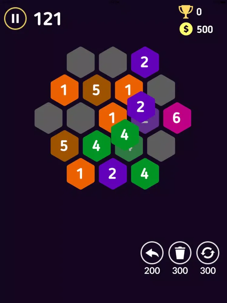 Hexa7 - hexa block puzzle iPad 应用截图