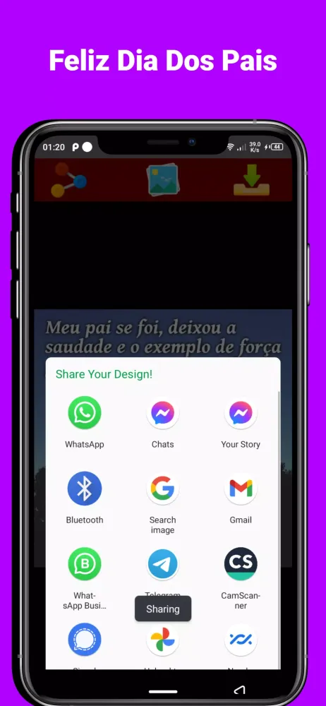 Screenshot di Feliz Dia Dos Pais 2025