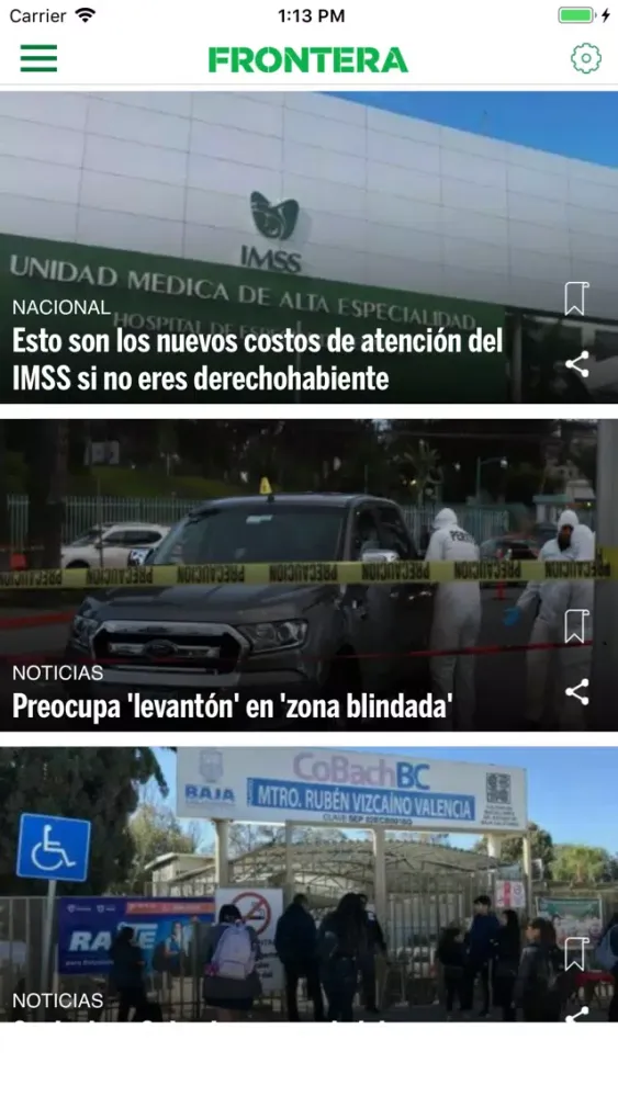 Frontera Ekran Görüntüleri