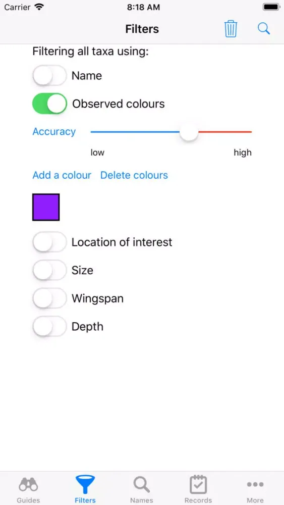 Gaia Guide Screenshots