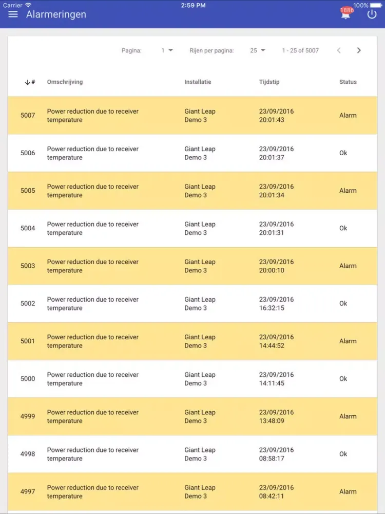 Tangkapan skrin MWM Monitoring iPad 