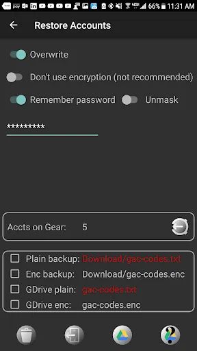 2FA Hub for Samsung Watches Screenshots
