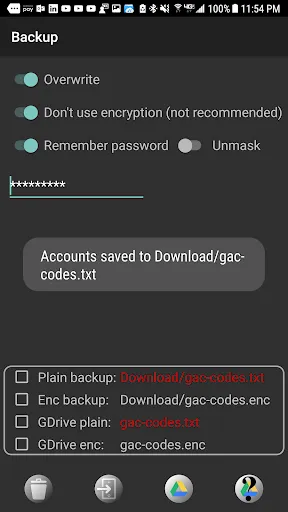 2FA Hub for Samsung Watches Screenshots