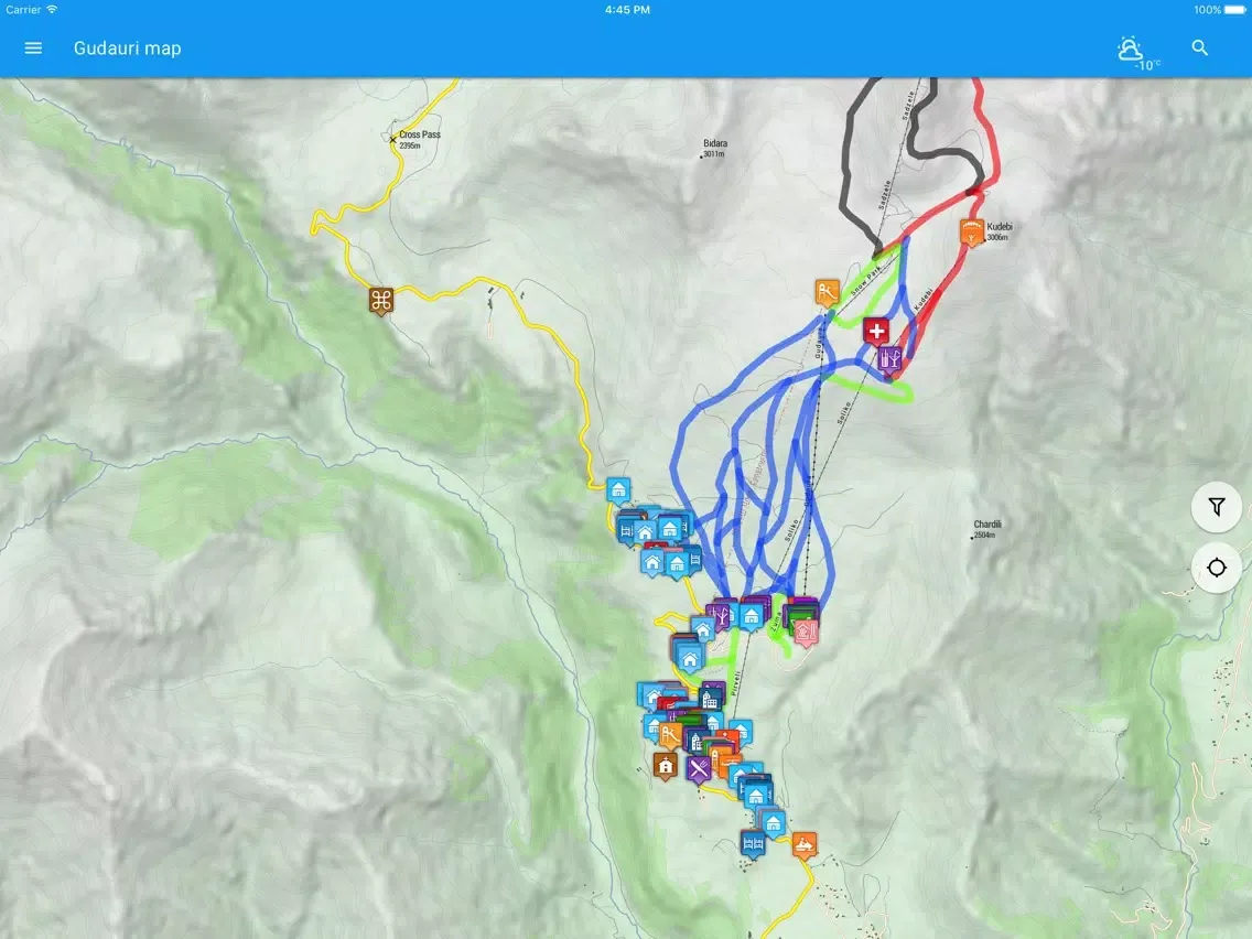ภาพหน้าจอของ Gudauri Map iPad 