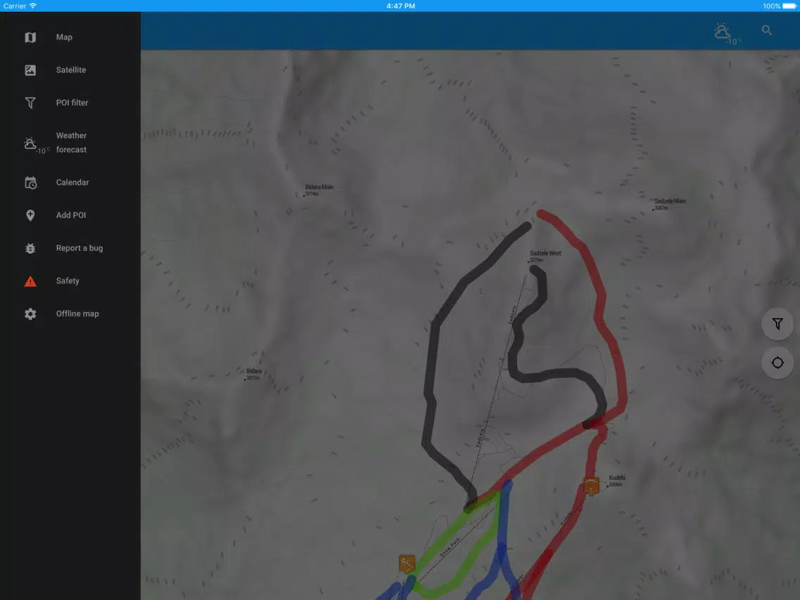 Gudauri Map iPad  スクリーンショット