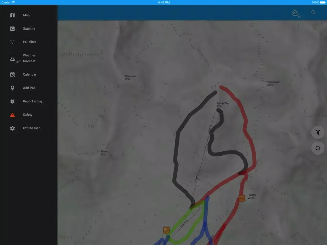ภาพหน้าจอของ Gudauri Map iPad 