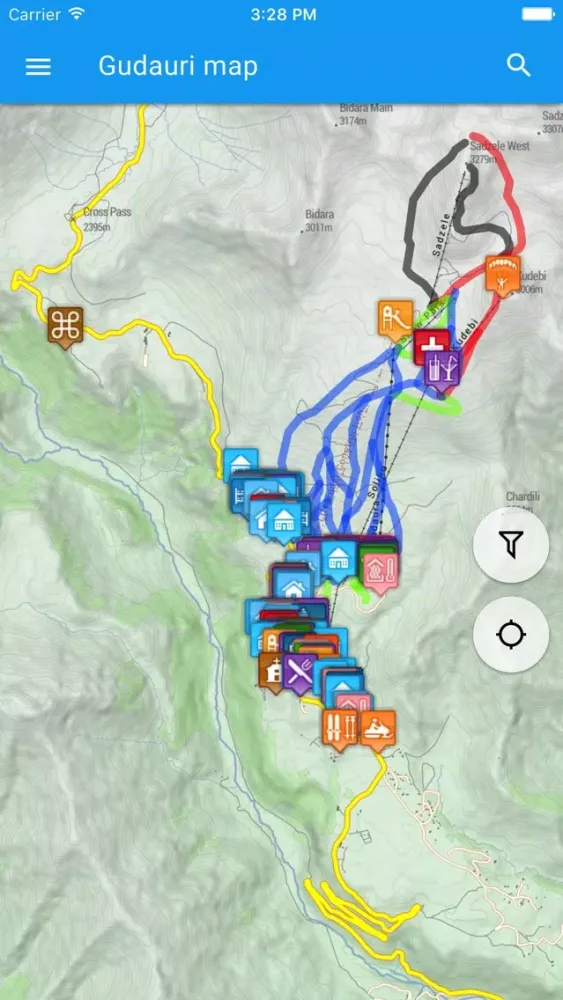 ภาพหน้าจอของ Gudauri Map