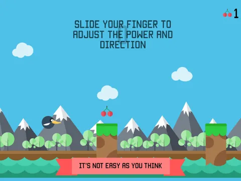 Captures d'écran de The Flappy Bouncing Bird: the new classic original sliding bird game iPad 