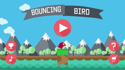 Captures d'écran de The Flappy Bouncing Bird: the new classic original sliding bird game