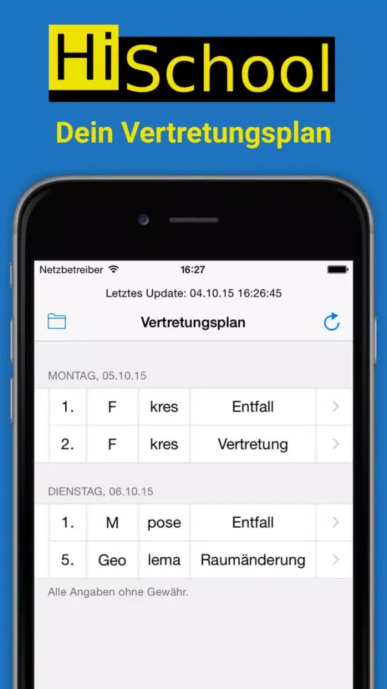 صور HiSchool - Dein Vertretungsplan
