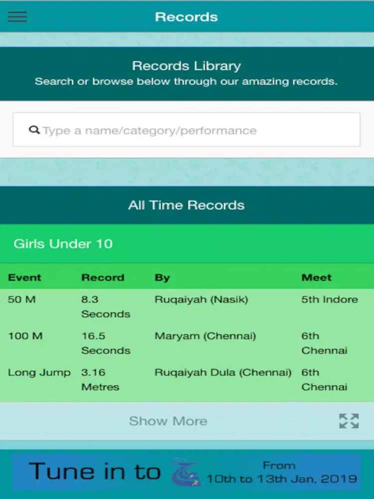 MSB Athletic Meet App iPad 应用截图