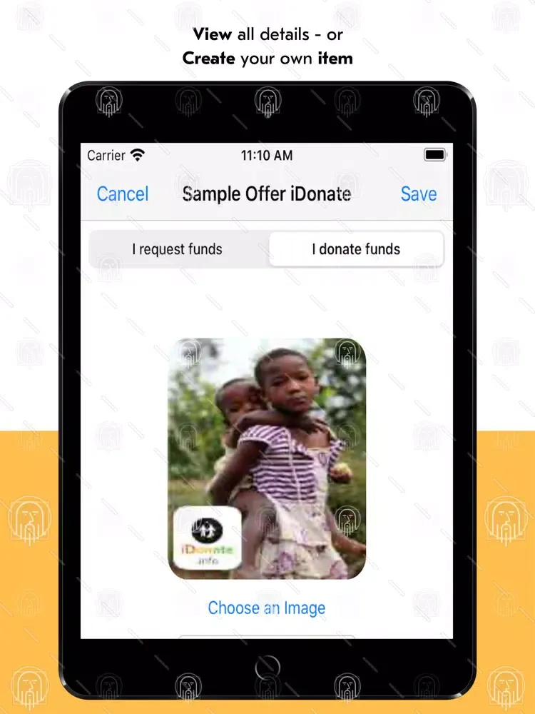 Capturas de pantalla de iDonate .info iPad 