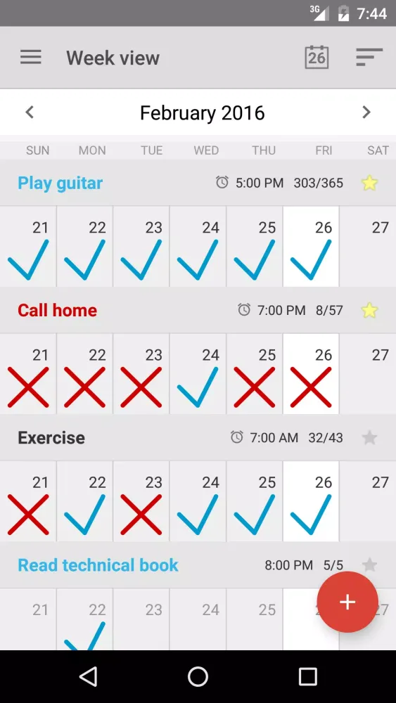 Goal & Habit Tracker Calendar Screenshots