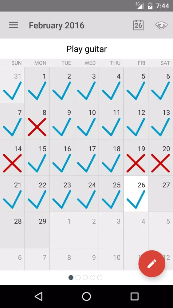 Goal & Habit Tracker Calendar Screenshots