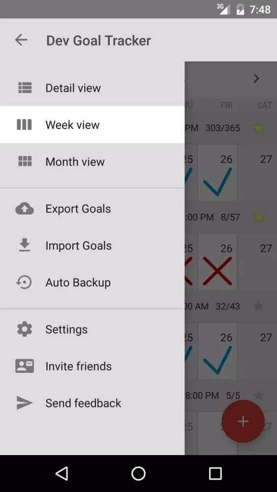 Goal & Habit Tracker Calendar Screenshots