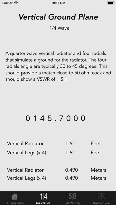 Tangkapan layar Antenna Calculator