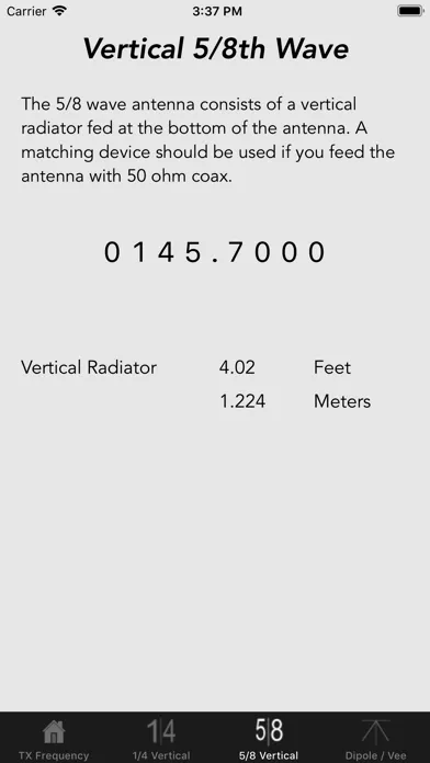 Tangkapan layar Antenna Calculator
