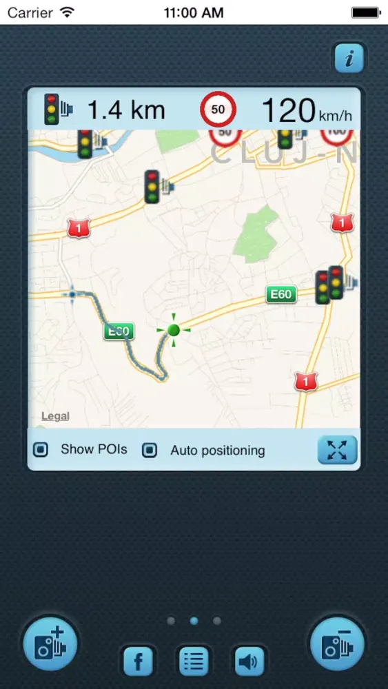 Tangkapan layar i SpeedCam Italy (Speed Camera Detector with GPS Tracking)