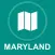 Maryland, USA : Offline GPS Navigation