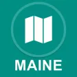 Maine, USA : Offline GPS Navigation