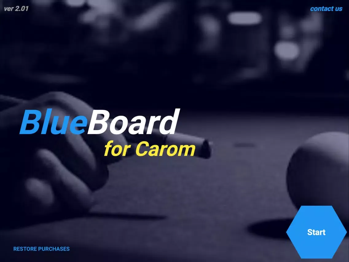 Blue Board for Carom iPad  Screenshots